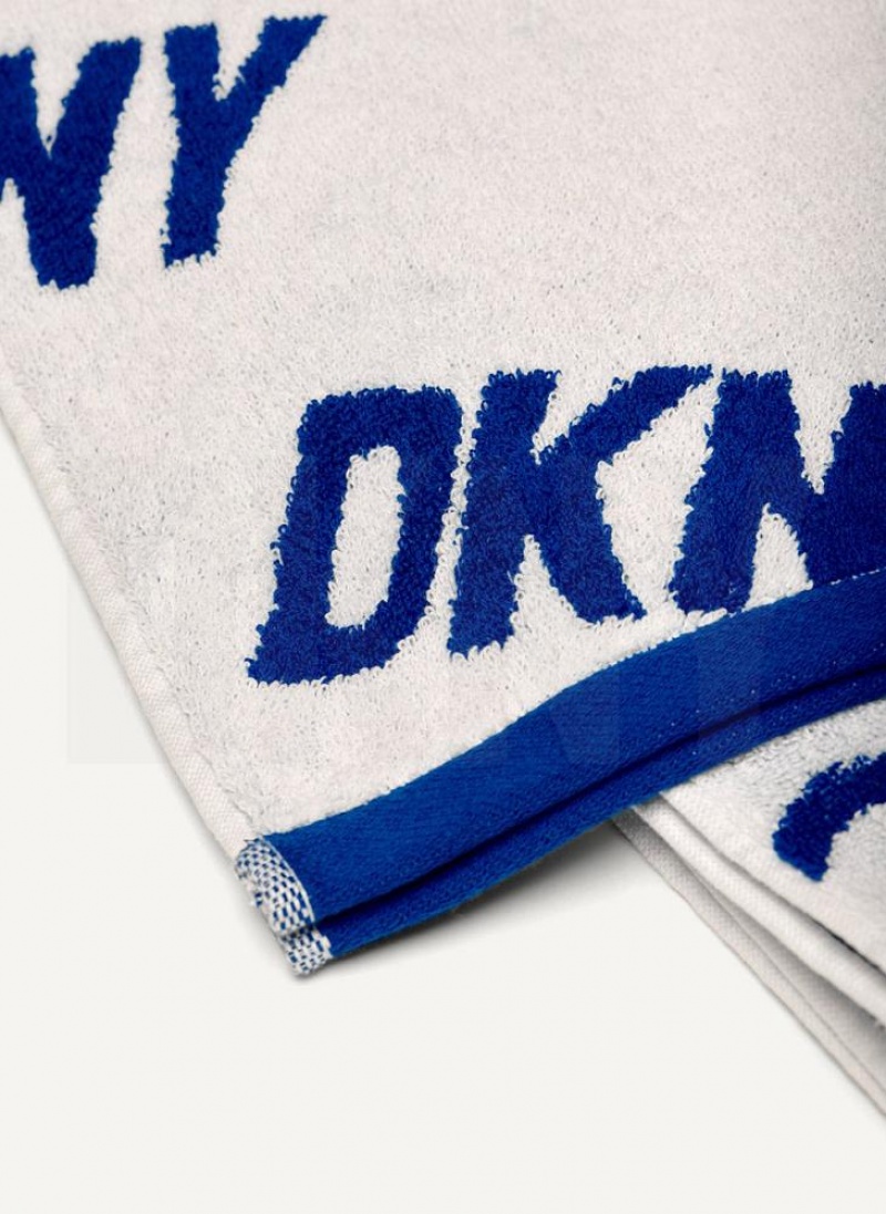 DKNY Allover Logo Towel Badeanzüge Damen Tiefesblau | Austria_D1836