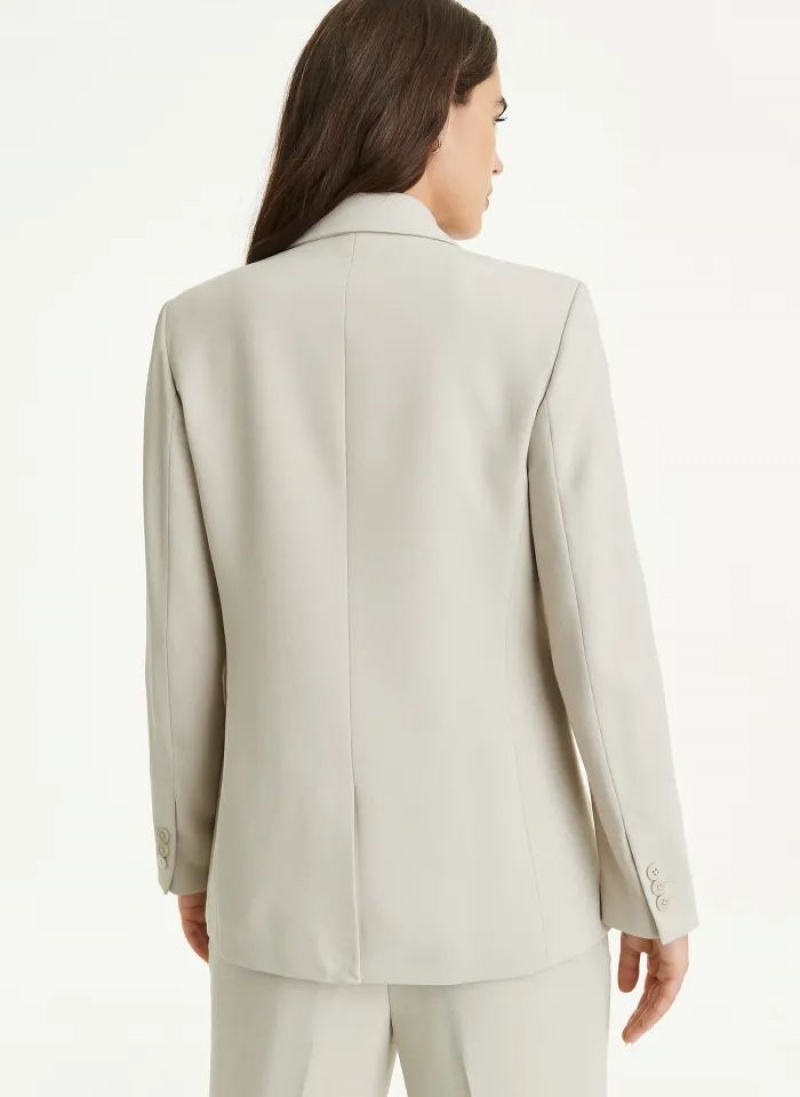 DKNY Asymmetrical Button Blazer Damen Beige | Austria_D1294