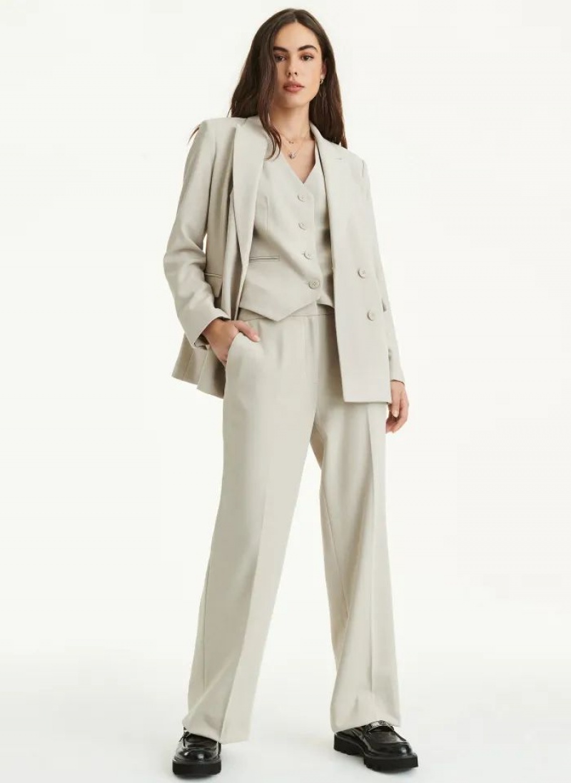 DKNY Asymmetrical Button Blazer Damen Beige | Austria_D1294