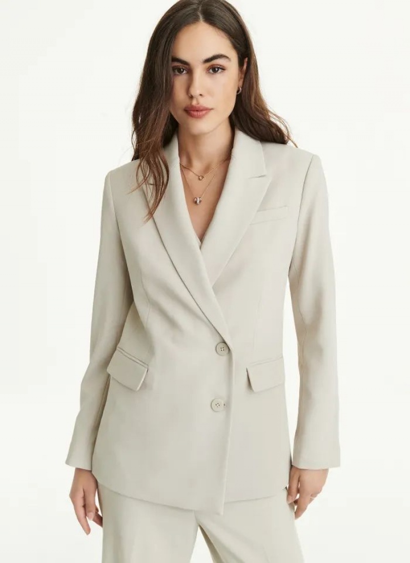 DKNY Asymmetrical Button Blazer Damen Beige | Austria_D1294