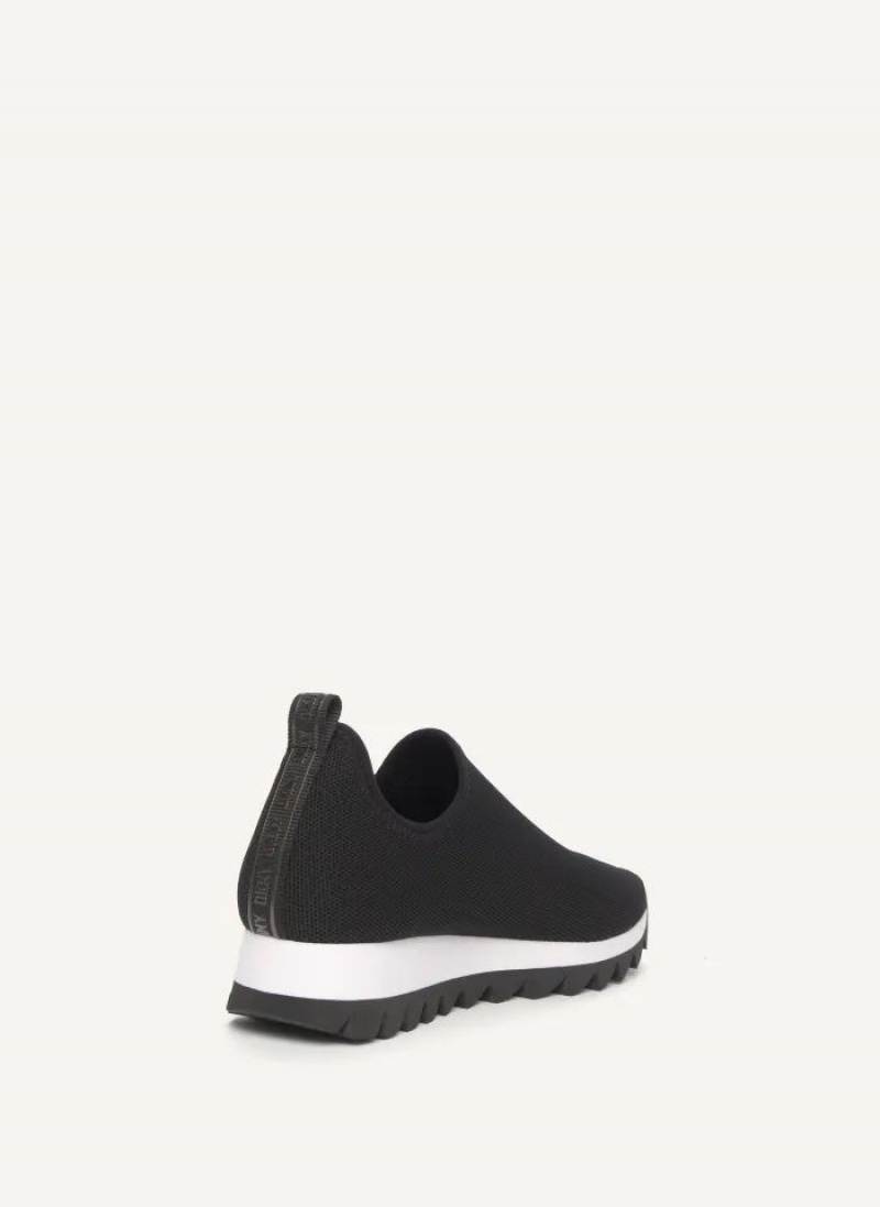 DKNY Azer - Slip On Runner Sneakers Damen Schwarz | Austria_D0167