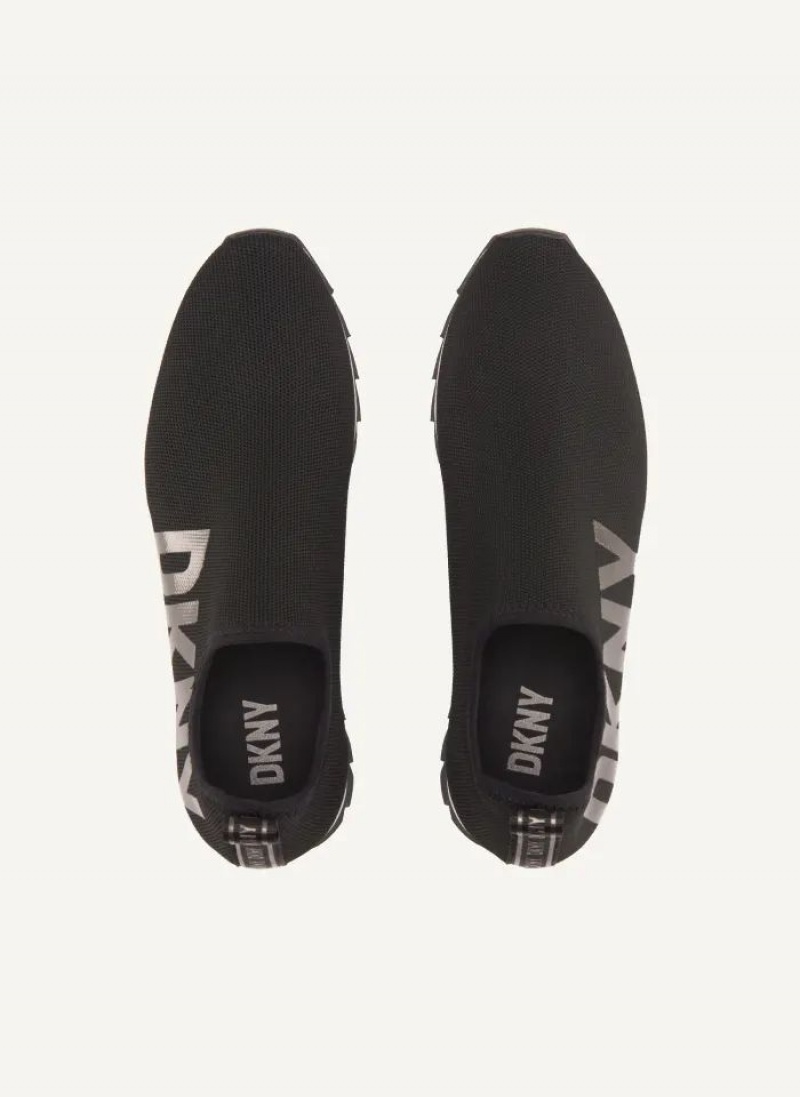 DKNY Azer - Slip On Runner Sneakers Damen Schwarz | Austria_D0167