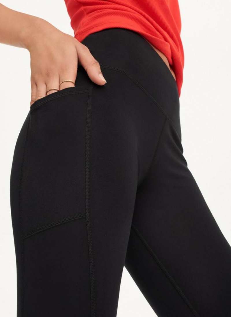 DKNY Balance Compression Pedal Pusher Leggings Damen Schwarz | Austria_D1943