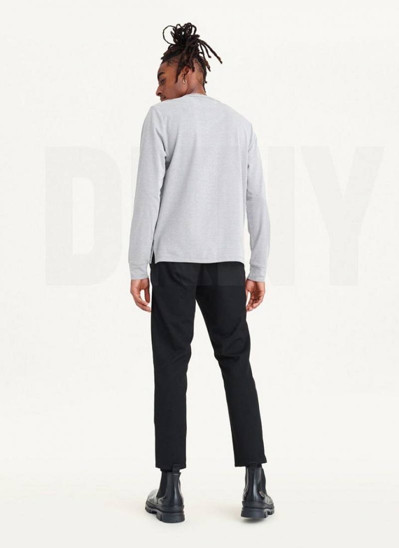 DKNY Baselayer Henley Sweatshirts Herren Grau | Austria_D1244