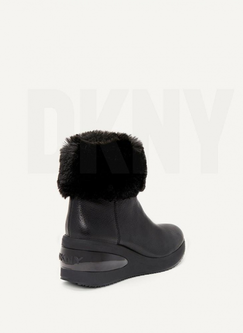 DKNY Baxter Keilabsatz Damen Schwarz | Austria_D1314