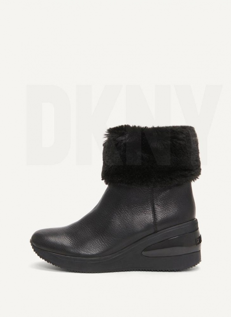 DKNY Baxter Keilabsatz Damen Schwarz | Austria_D1314