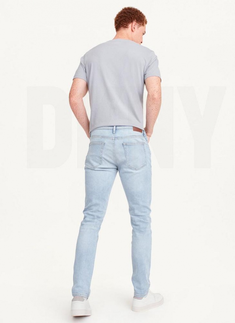 DKNY Bleached Schlank Jeans Herren Blau | Austria_D1148