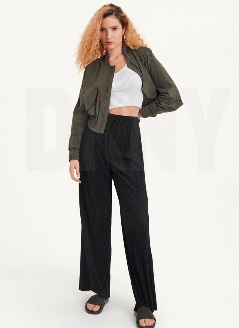 DKNY Bomber Jacket Jumpsuit Damen Olivgrün | Austria_D0165