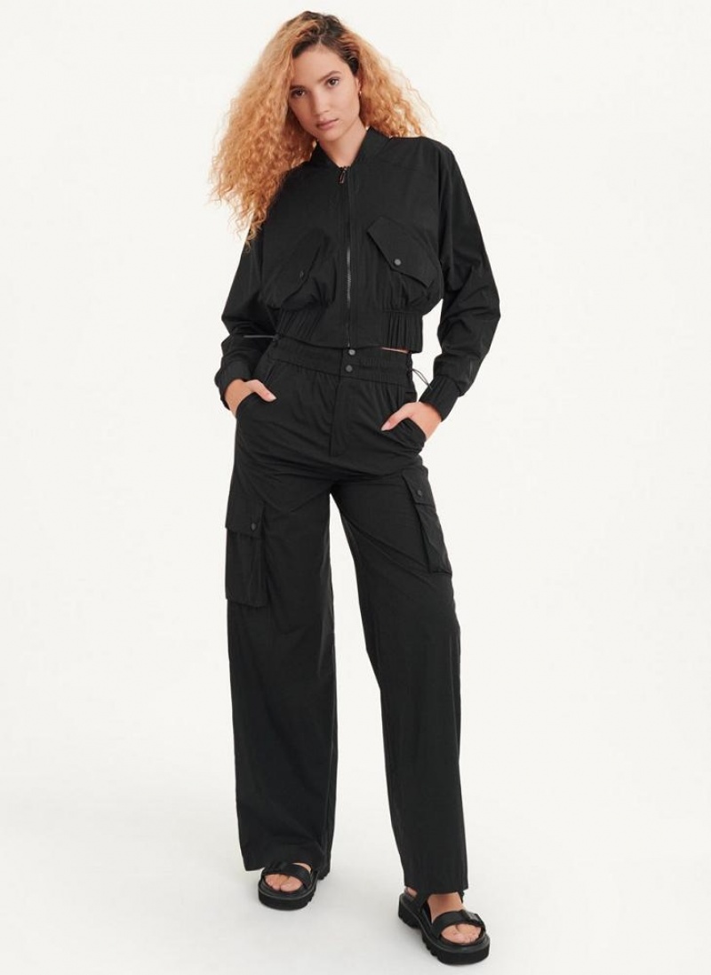 DKNY Bomber Jacket Jumpsuit Damen Schwarz | Austria_D1955