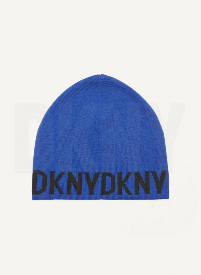 DKNY Brim Logo Mütze Herren Tiefesblau | Austria_D1569