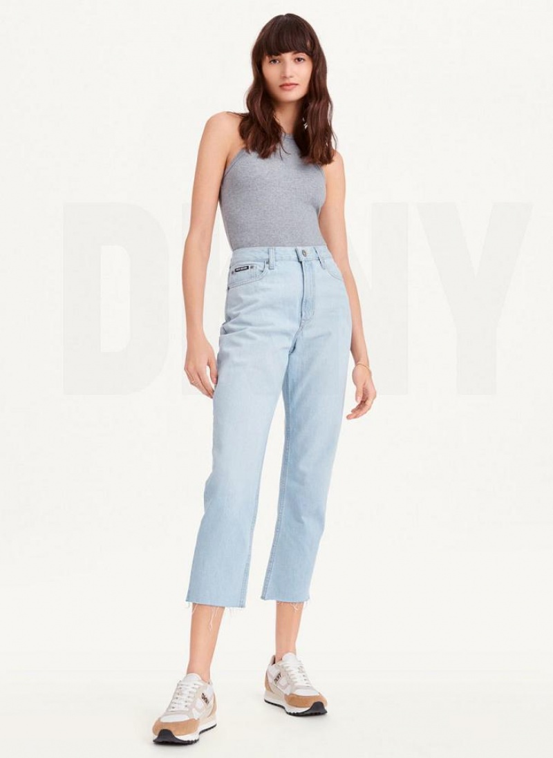 DKNY Broome Cropped Distressed Jeans Damen Waschen | Austria_D1523