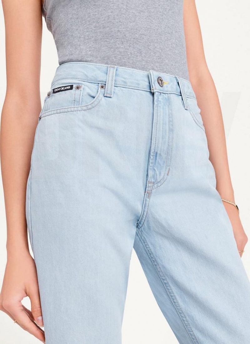 DKNY Broome Cropped Distressed Jeans Damen Waschen | Austria_D1523