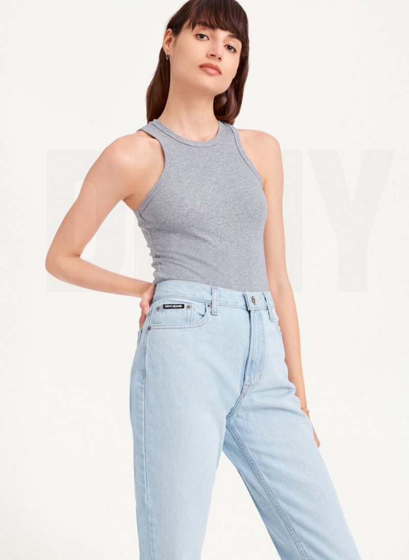 DKNY Broome Cropped Distressed Jeans Damen Waschen | Austria_D1523