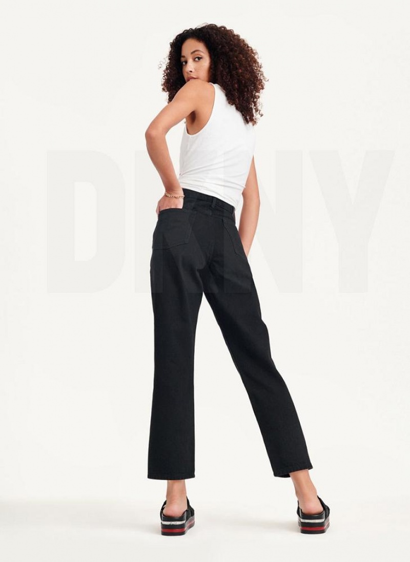 DKNY Broome Jeans Damen Schwarz | Austria_D1541