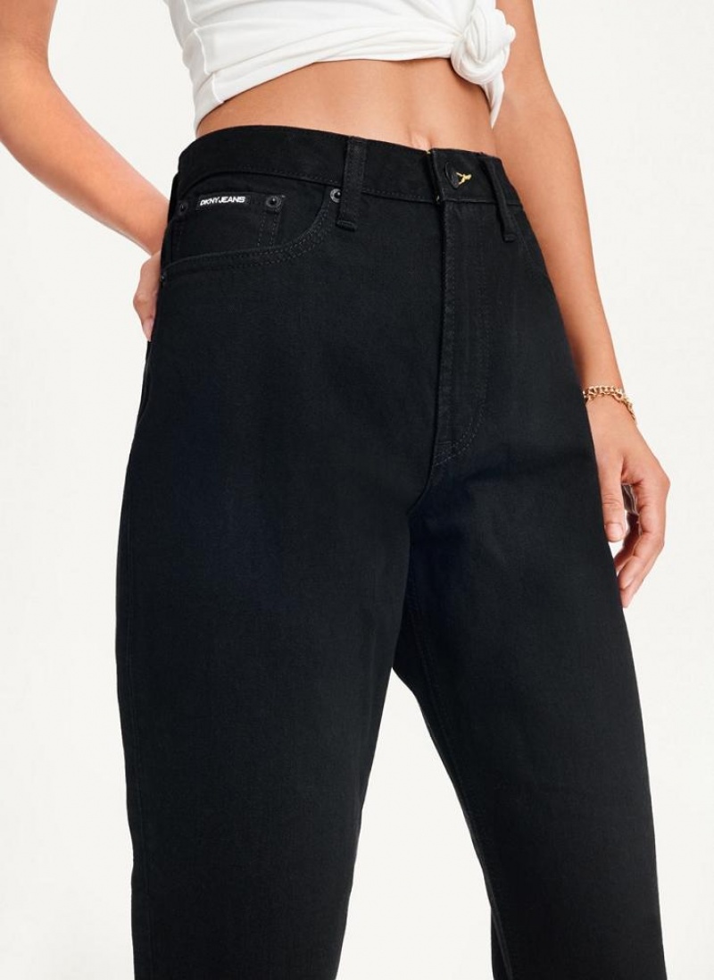 DKNY Broome Jeans Damen Schwarz | Austria_D1541