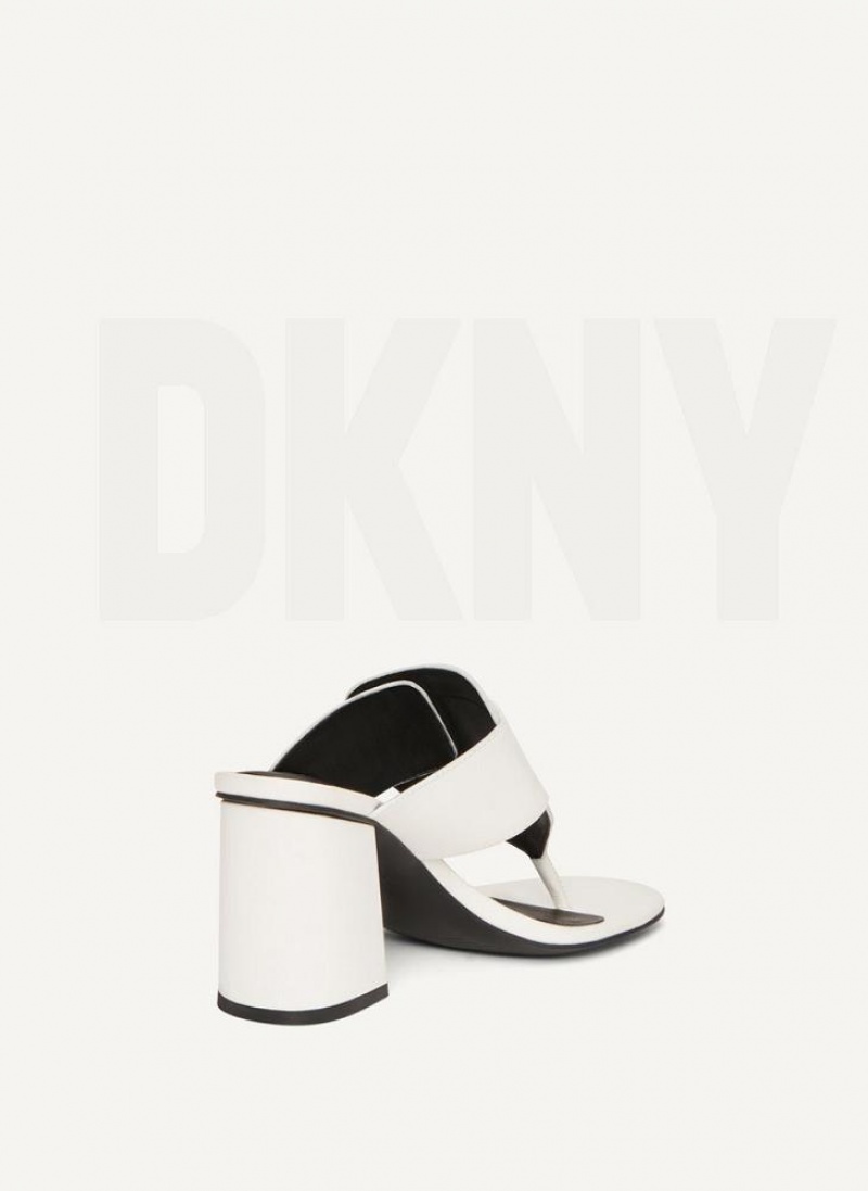 DKNY Buckled Hohe Schuhe Damen Weiß | Austria_D1580