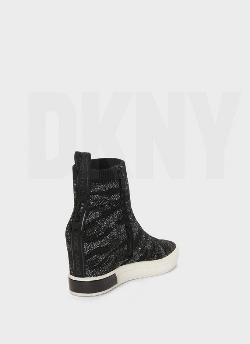 DKNY Cali Keilabsatz Damen Schwarz | Austria_D0807