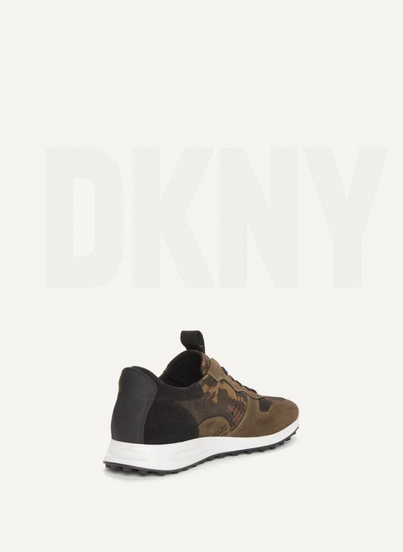 DKNY Camo Runner Sneakers Herren Braun | Austria_D0523