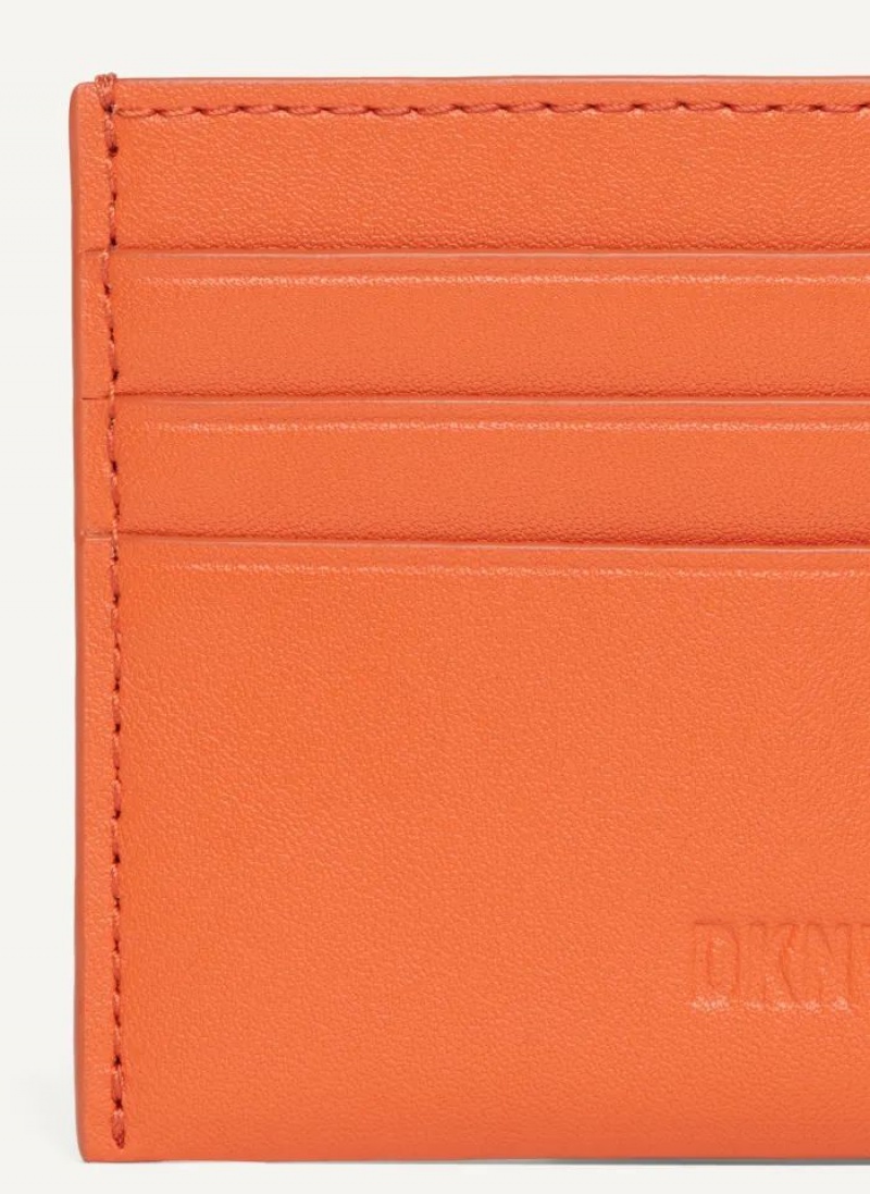 DKNY Card Case Geldbörse Herren Orange | Austria_D1519