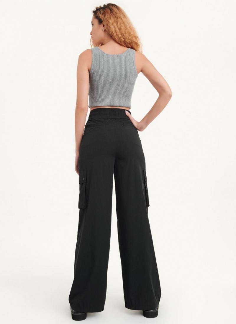 DKNY Cargo Trouser Jumpsuit Damen Schwarz | Austria_D1899