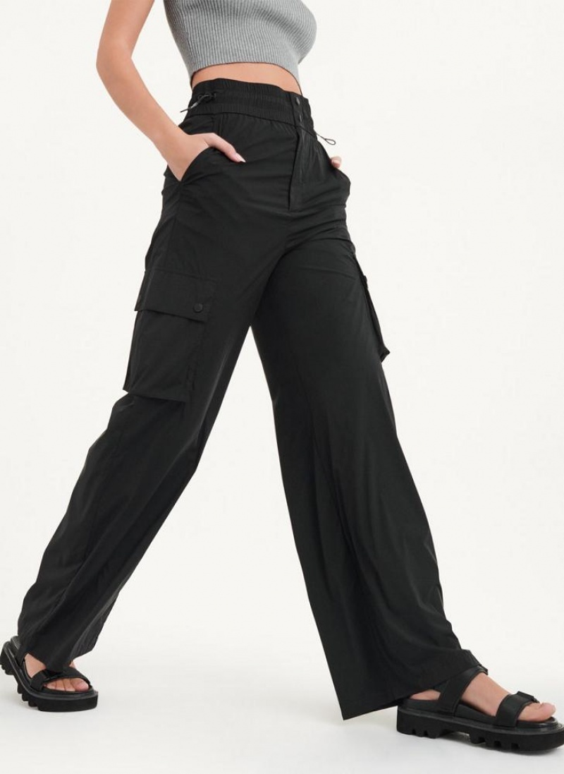 DKNY Cargo Trouser Jumpsuit Damen Schwarz | Austria_D1899