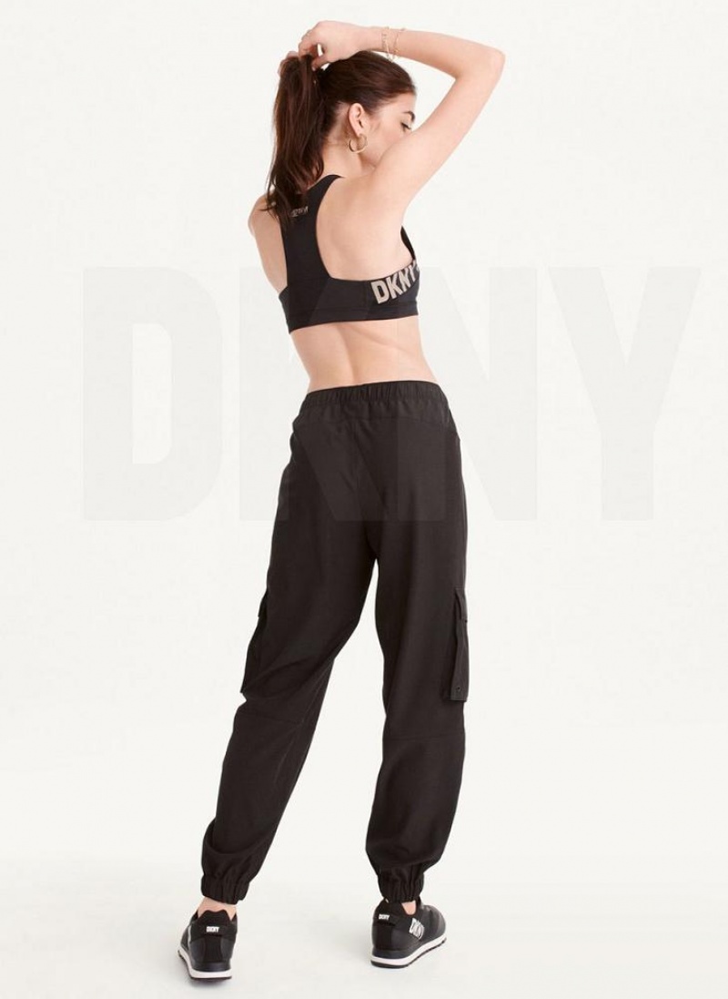 DKNY Cargo with Pockets Jogginghose Damen Schwarz | Austria_D0923