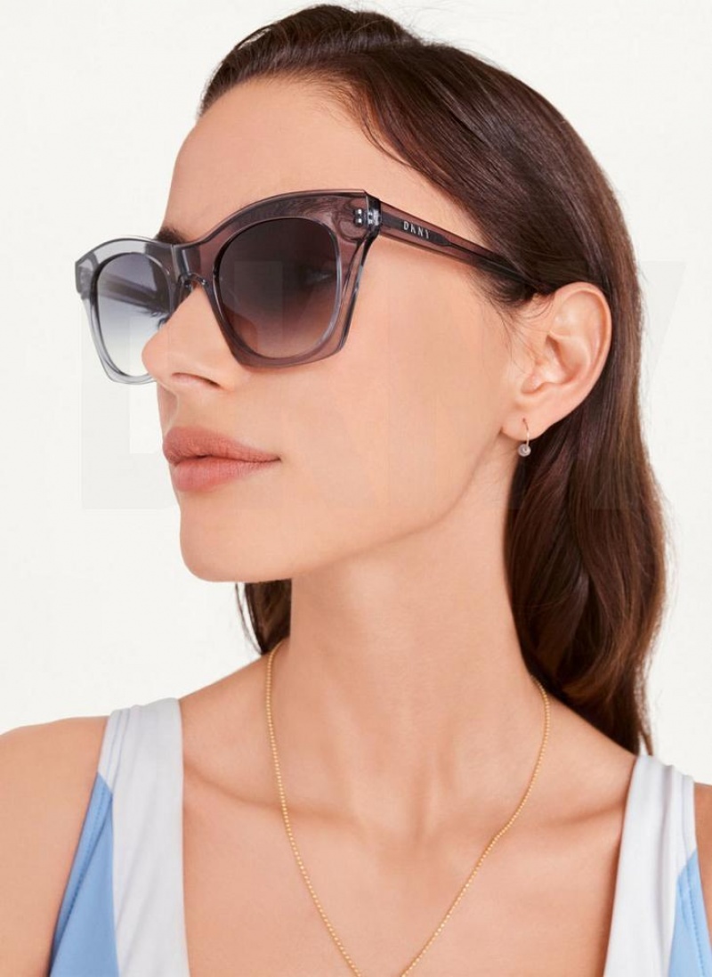 DKNY Cat Eye Sonnenbrille Damen Rosa | Austria_D0876