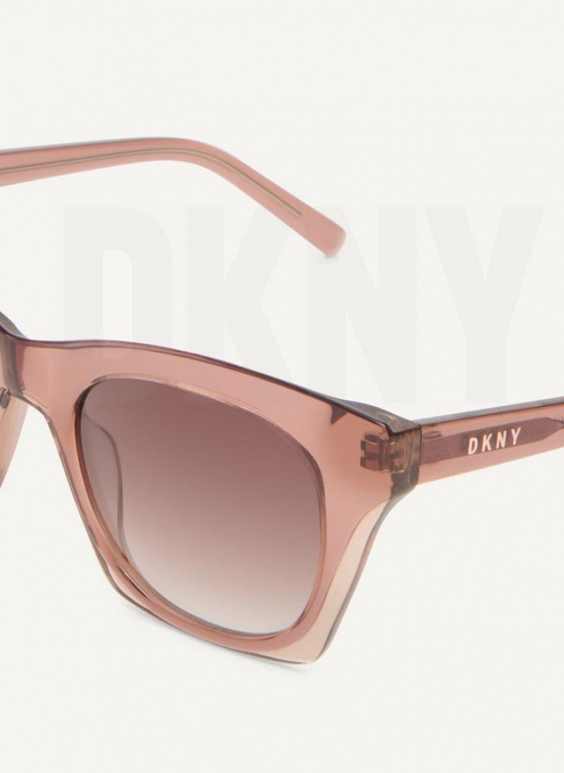 DKNY Cat Eye Sonnenbrille Damen Rosa | Austria_D0876