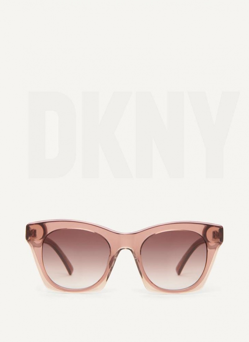 DKNY Cat Eye Sonnenbrille Damen Rosa | Austria_D0876