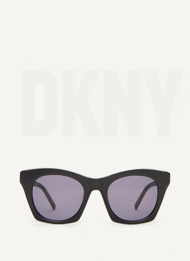 DKNY Cat Eye Sonnenbrille Damen Schwarz | Austria_D1829