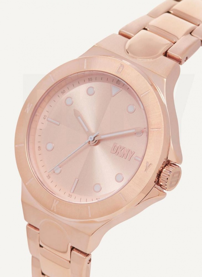 DKNY Chambers Uhren Damen Rosa Gold | Austria_D0628