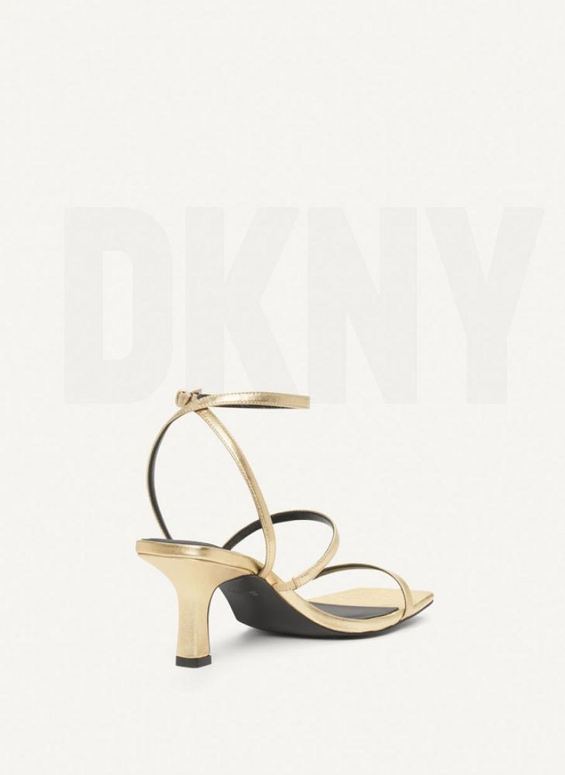 DKNY Christy Hohe Schuhe Damen Gold | Austria_D0365