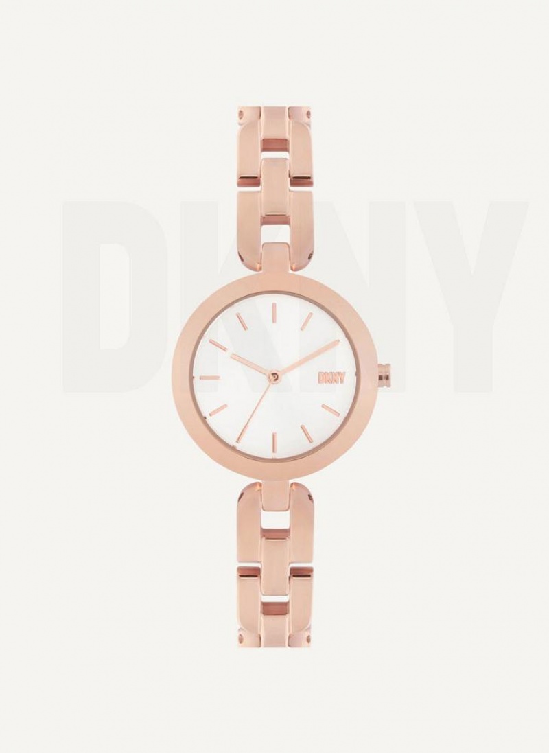 DKNY City Link Uhren Damen Rosa Gold | Austria_D1058