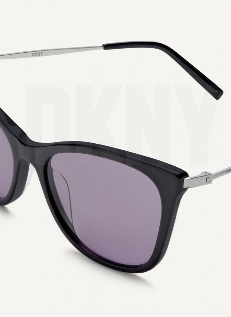 DKNY City Native Cat Eye Sonnenbrille Damen Schwarz | Austria_D1538