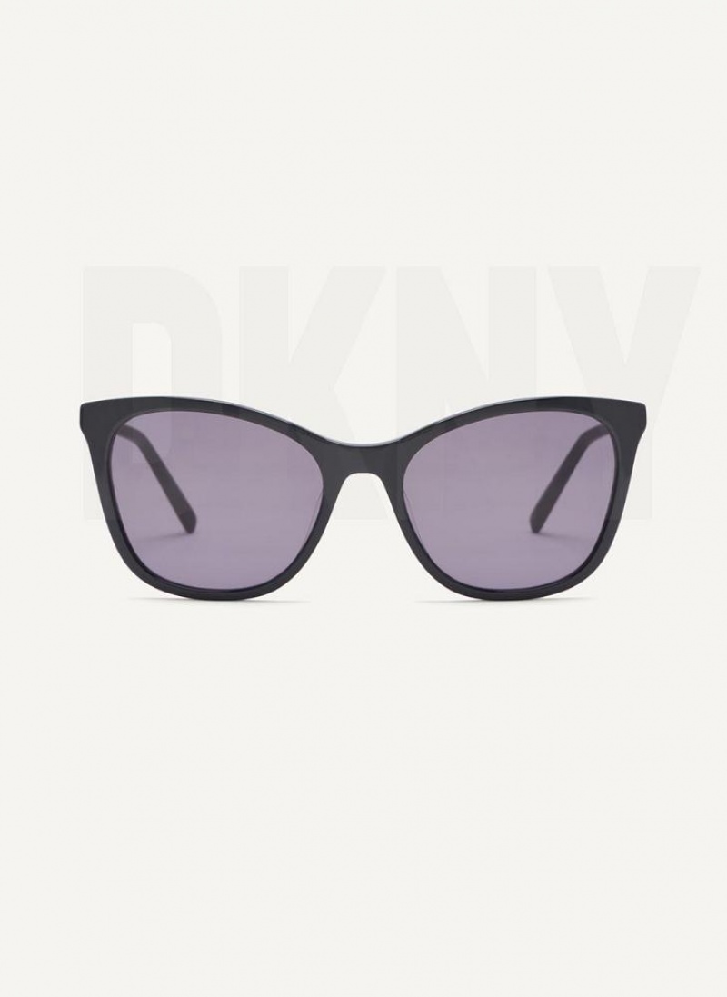 DKNY City Native Cat Eye Sonnenbrille Damen Schwarz | Austria_D1538