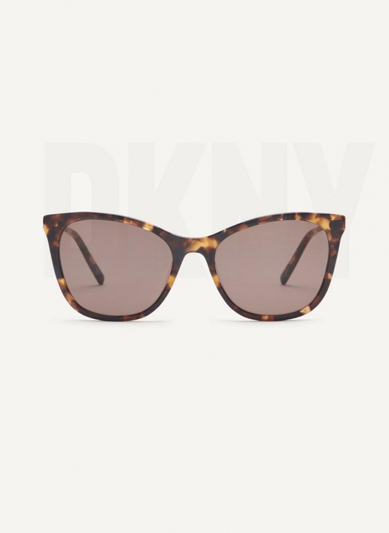 DKNY City Native Cat Eye Sonnenbrille Damen Braun | Austria_D1063