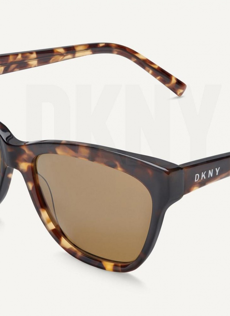 DKNY City Native Cat Eye Sonnenbrille Damen Braun | Austria_D0917