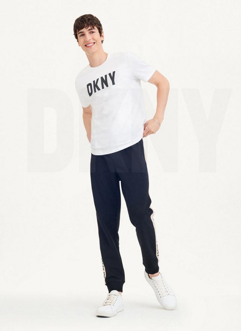 DKNY Clean Front Logo T-shirts Herren Weiß | Austria_D1765