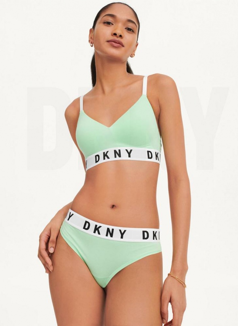 DKNY Cozy BF Tanga Damen Grün | Austria_D0311