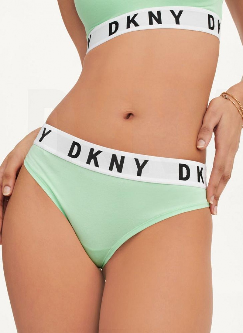 DKNY Cozy BF Tanga Damen Grün | Austria_D0311