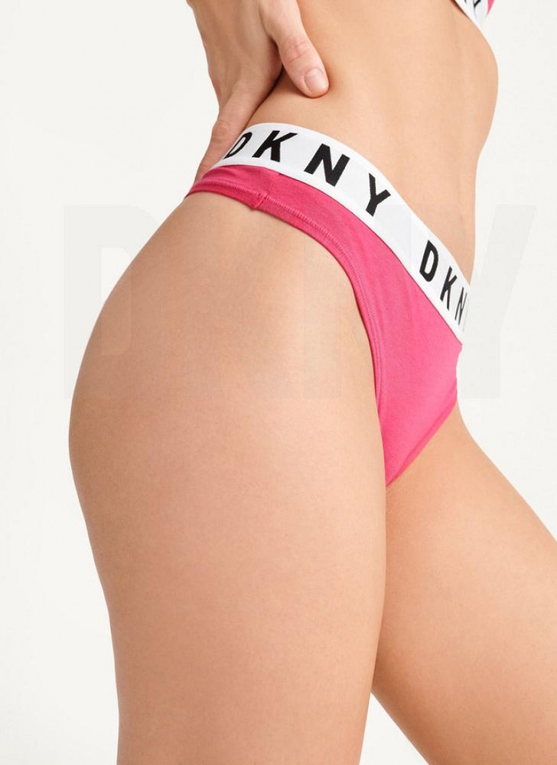 DKNY Cozy BF Tanga Damen Rosa | Austria_D1612