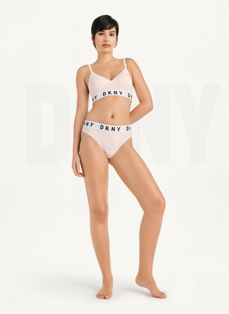 DKNY Cozy BF Tanga Damen Weiß | Austria_D1102