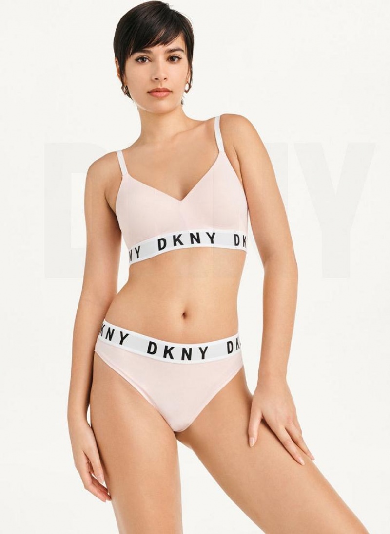 DKNY Cozy BF Tanga Damen Weiß | Austria_D1102