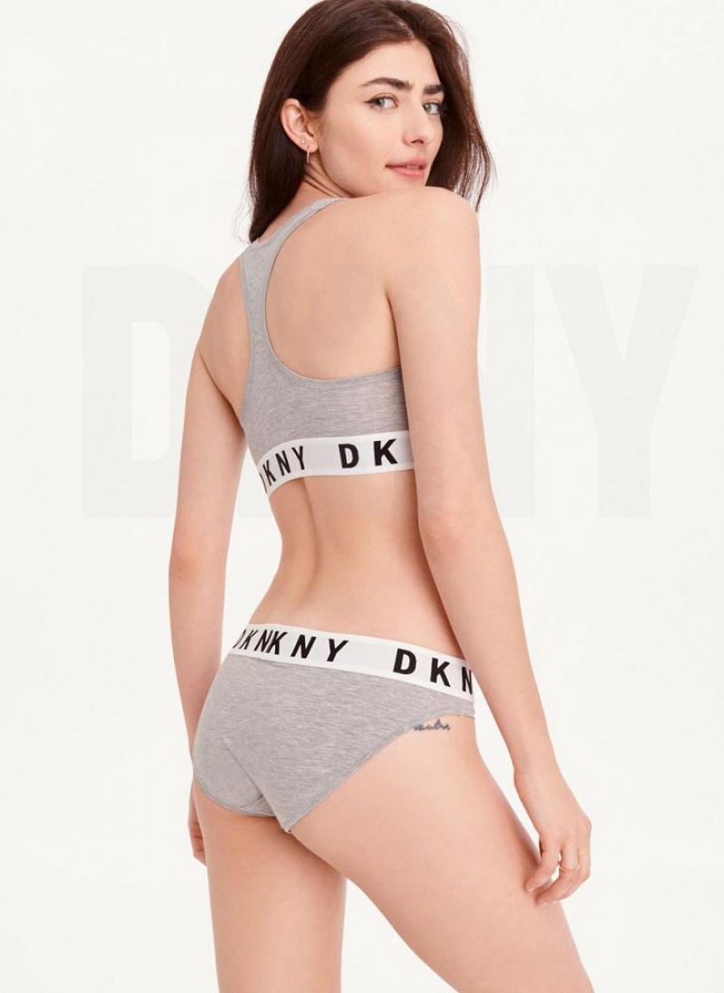 DKNY Cozy Boyfriend Bikini Höschen Damen Grau | Austria_D1816