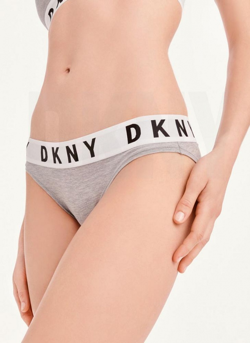 DKNY Cozy Boyfriend Bikini Höschen Damen Grau | Austria_D1816