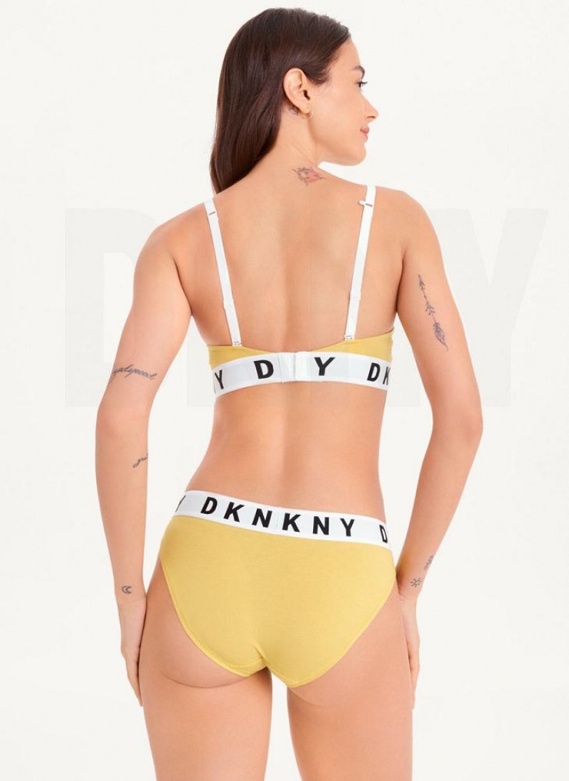 DKNY Cozy Boyfriend Bikini Höschen Damen Gelb | Austria_D1064