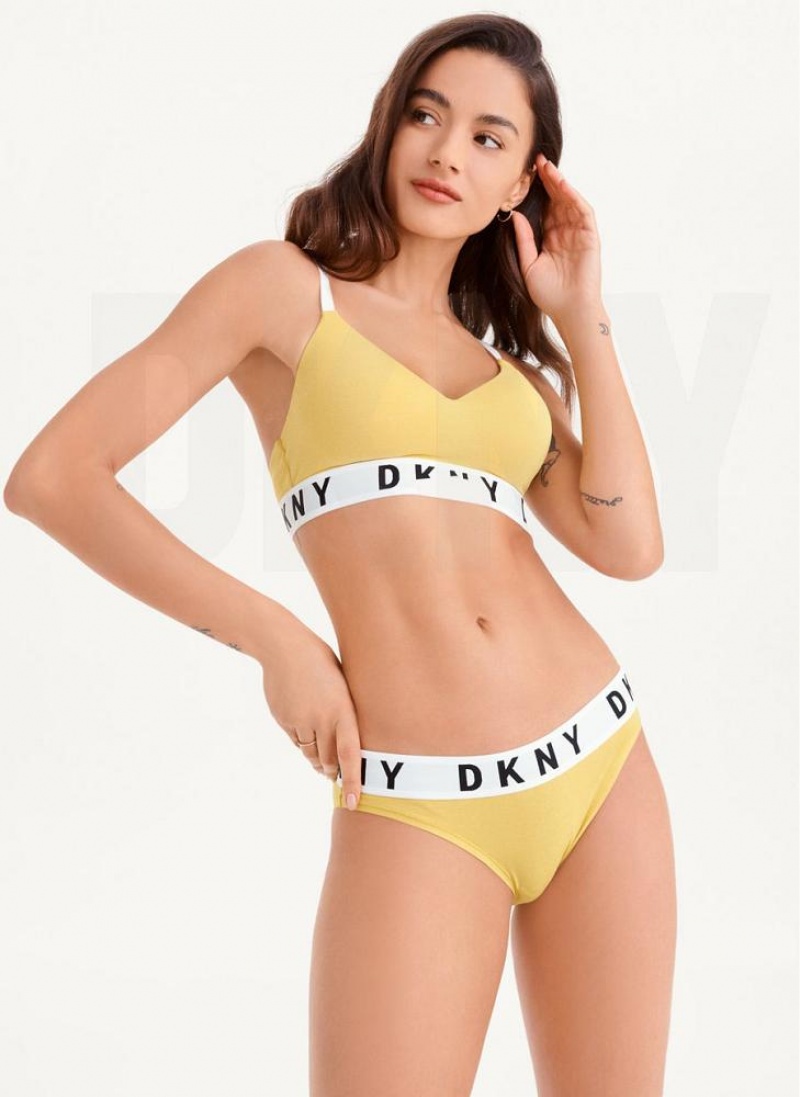 DKNY Cozy Boyfriend Bikini Höschen Damen Gelb | Austria_D1064