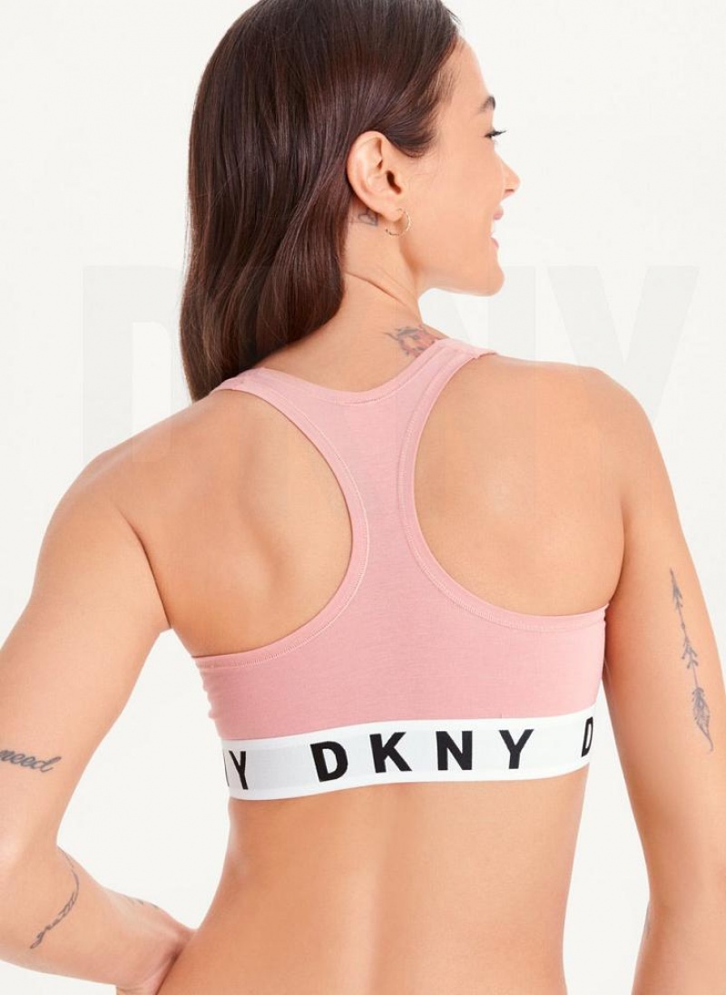 DKNY Cozy Boyfriend Racerback BHs Damen Rosa | Austria_D1551