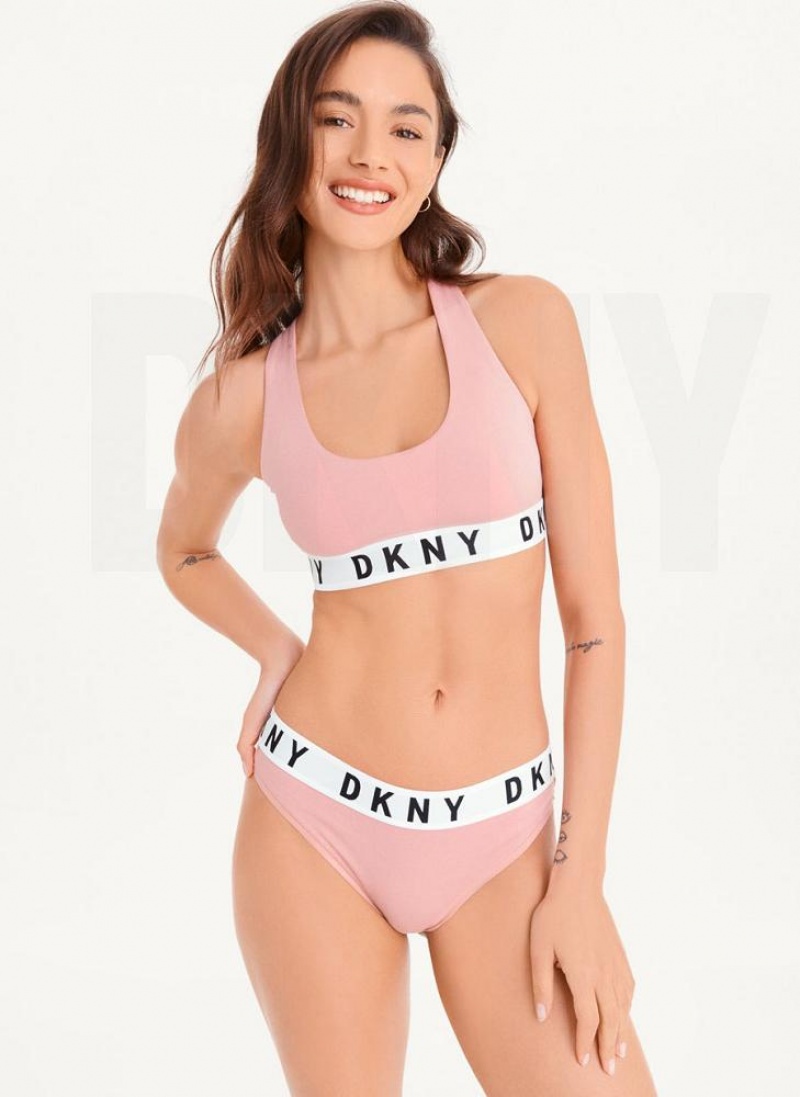 DKNY Cozy Boyfriend Racerback BHs Damen Rosa | Austria_D1551