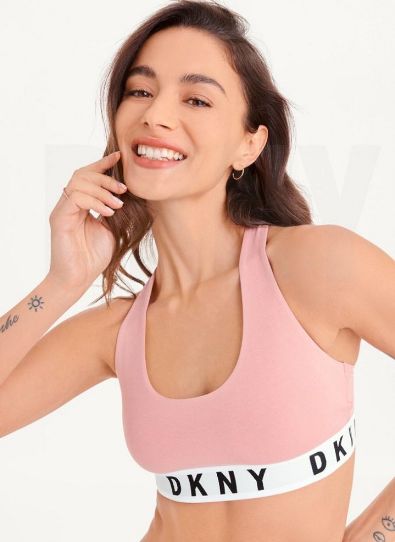 DKNY Cozy Boyfriend Racerback BHs Damen Rosa | Austria_D1551